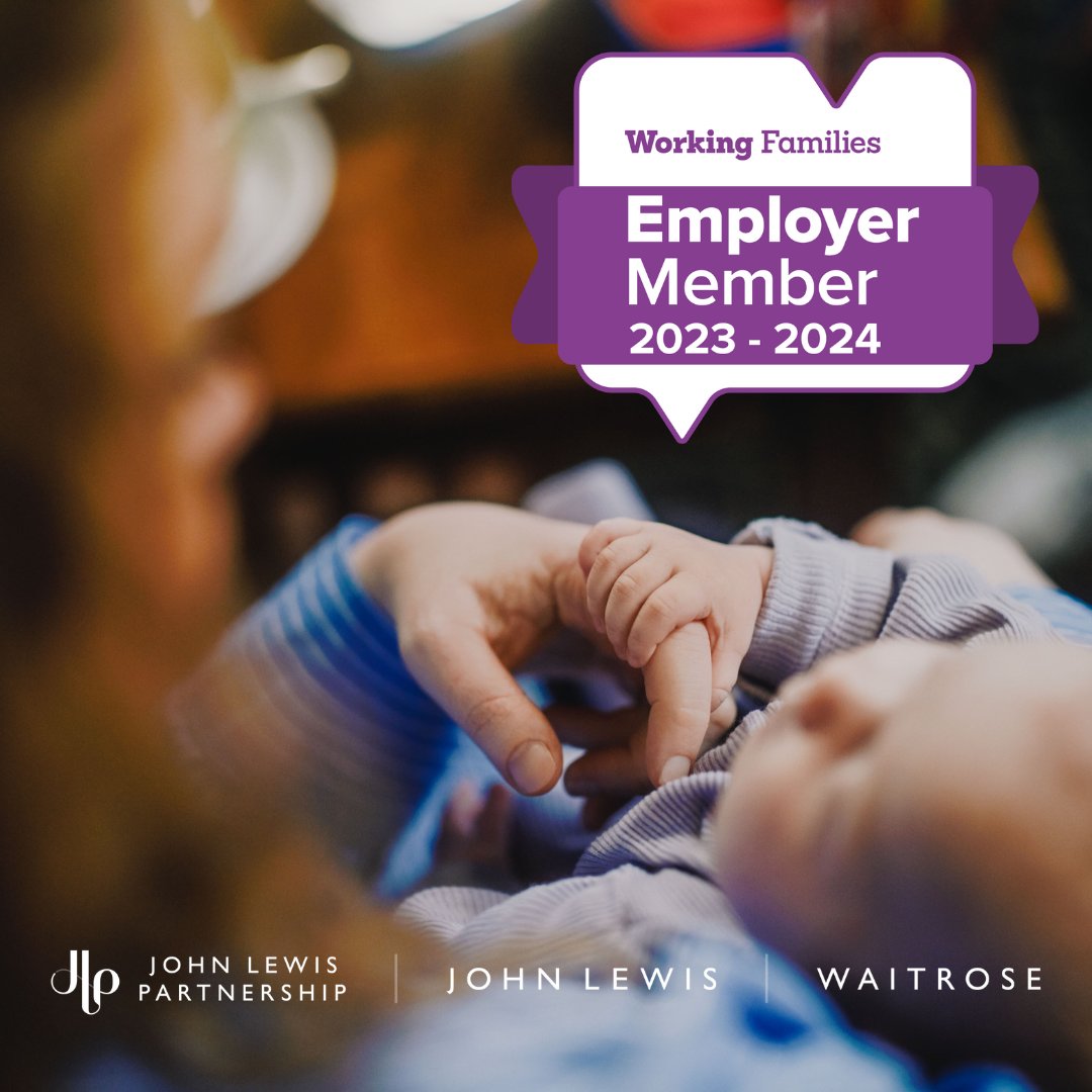 💜As part of our goal to provide opportunities, support and positive experiences for working parents and carers across our business, we’ve become a member of @workingfamUK 👏 #Inclusivity #DrivenByPurpose @JohnLewisRetail @waitrose