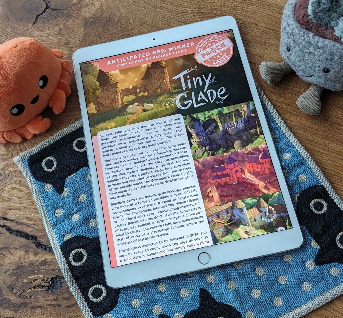Oh my, Tiny Glade is @thepatchmag's Anticipated Gem winner 🥰 A huge THANK YOU to everyone who voted for us. You put ginormous smiles on our faces, and we aim to return the favor once Tiny Glade lands in your hands 💚
