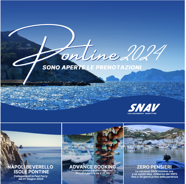 snav_it's tweet photo. L'estate 2024 è già qui! Scopri le splendide isole di #Ponza e #Ventotene
Prezzi incredibili a partire da soli 21€ a pax! (escluso supplementi e diritti - posti limitati)
Prenota ora con #SNAV e assicurati un posto per la tua prossima avventura alle Pontine ai migliori prezzi! https://t.co/Uk0Onzdk17