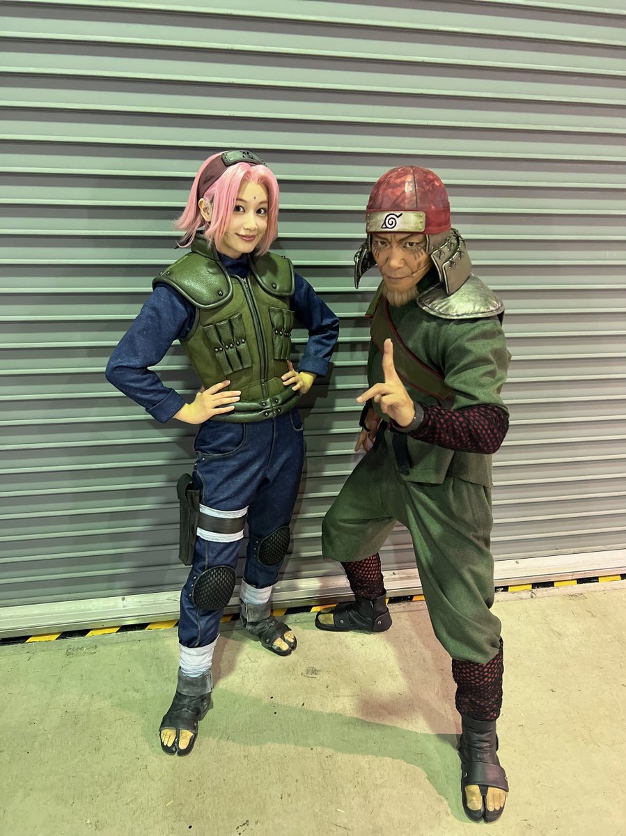 itoyui0426's tweet photo. #舞台NARUTO 

成長した姿でまた三代目火影様に
お会いする事が出来て嬉しい…！🌸✨

塚さんには稽古場から殺陣の事を
ずっと教えていただいていました👊🏻
本番中も殺陣のシーンは舞台袖から
みんなの事を見守っていた塚さん😌

バキバキに動いてる火影様、
カッコよかった〜！！ https://t.co/Hy7XPPylwm