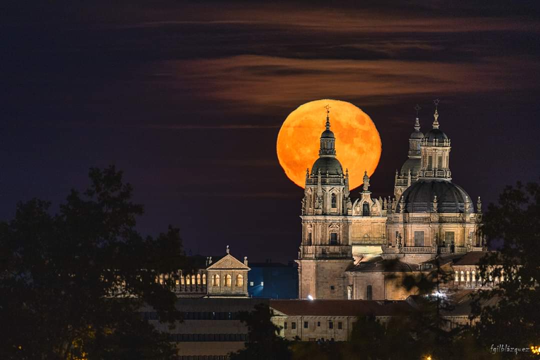 ConciertosenSal's tweet photo. La luna &amp; las tres torres más altas de la ciudad de Salamanca ❤️

Las torres y cúpula de La Clerecía, de 61 metros de altura.
⛪️🌕
🧵 https://t.co/RG3qODqtme