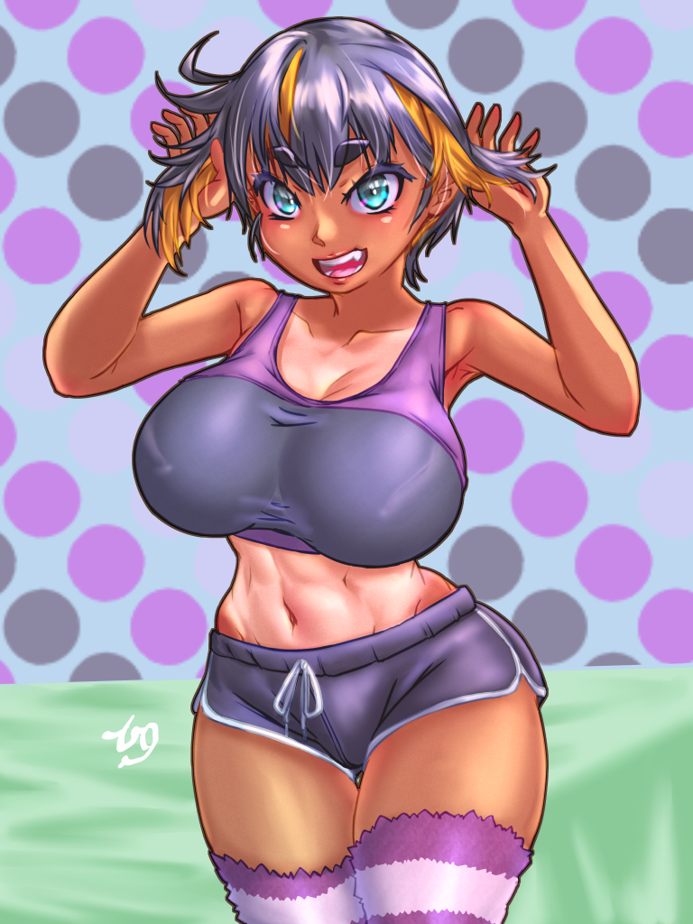 #いいおなかの日 
うちのOCのおなかも見てってくだせー 