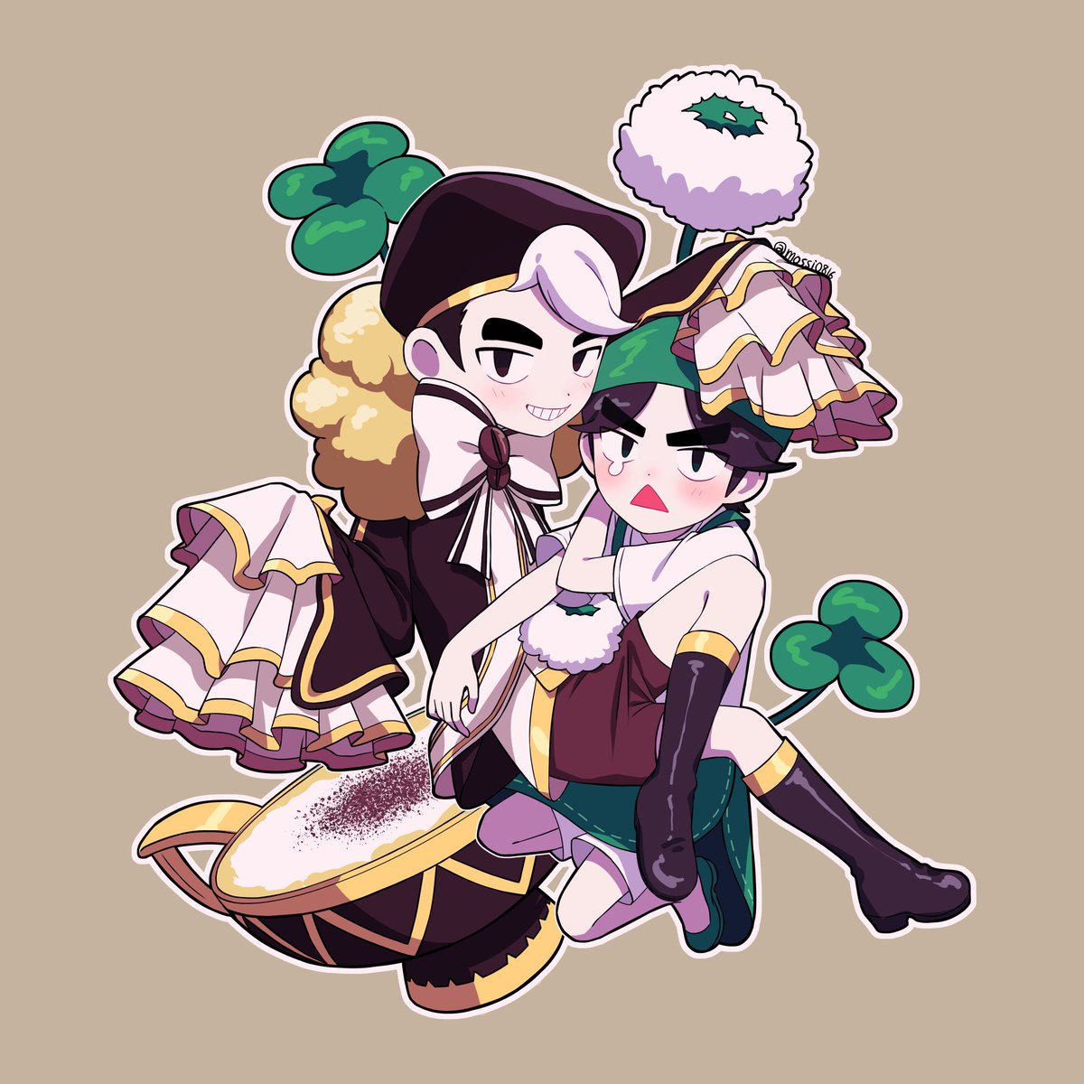 사랑초💜&amp;밀크티🥛/아인슈페너☕️&amp;클로버☘️