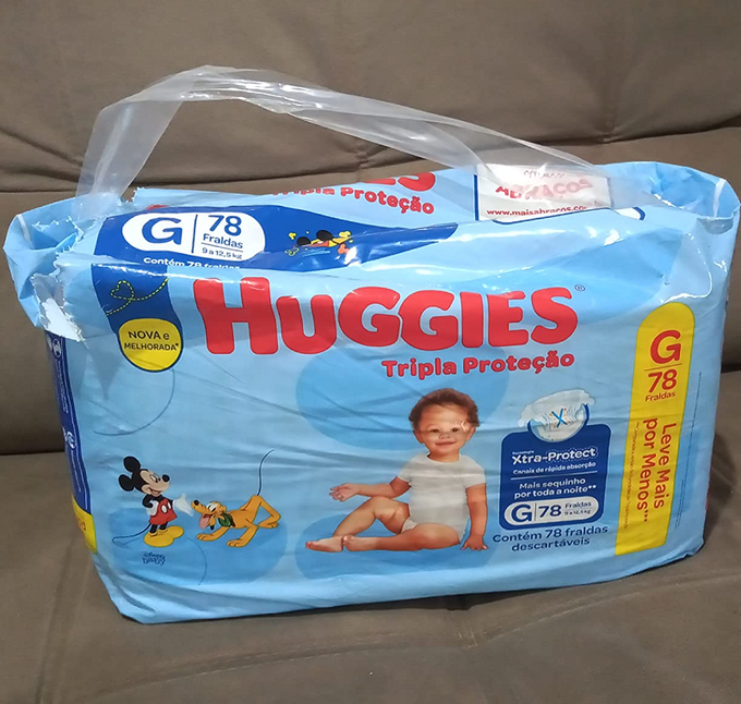 Huggies Tripla Proteção – Fralda descartável, Tamanho G, 78 Fraldas