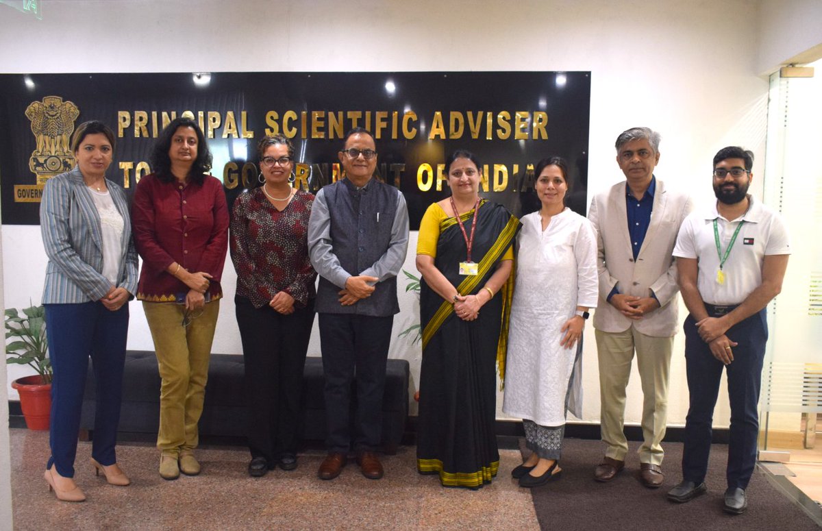 Ms. LaTrease Garrison, Chief Operating Officer <a href="/AmerChemSociety/">American Chemical Society</a> &amp; delegates accompanying her met Prof. Ajay Kumar Sood, Principal Scientific Adviser to GoI <a href="/PrinSciAdvGoI/">Principal Scientific Adviser, Govt. of India</a> to discuss promising avenues for nurturing talent in the Global South, with India as a crucial collaborator.
