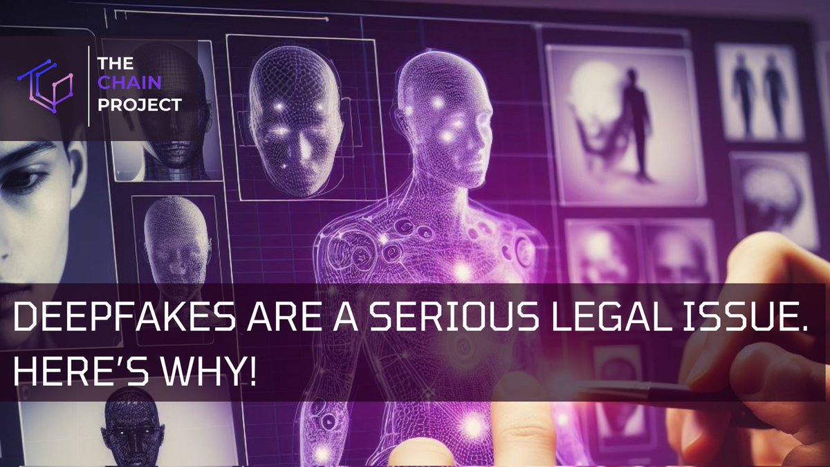 TheChainProject's tweet photo. 🚨 Deepfakes are becoming a serious legal issue. If your business is using a celebrity’s face or voice or any identification feature in your product, you may be in trouble if the due diligence isn’t done right. Here’s why! #Deepfake #LegalRights https://t.co/KBLSPDOoTX