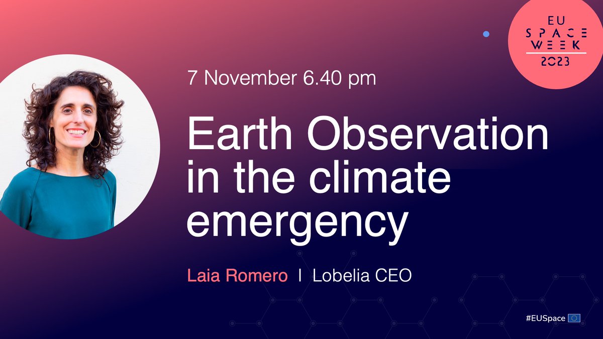 lobeliaearth's tweet image. #EUSpaceWeek
This morning&apos;s discussions in the Climate and Biodiversity Platform were remarkably fruitful.

Stay tuned for the plenary sessions this afternoon and the inspiring talk by Laia Romero at 18:40 🌍🌿

#ClimateAction #EarthObservations #SpaceForClimate #EUSpace #EUSW