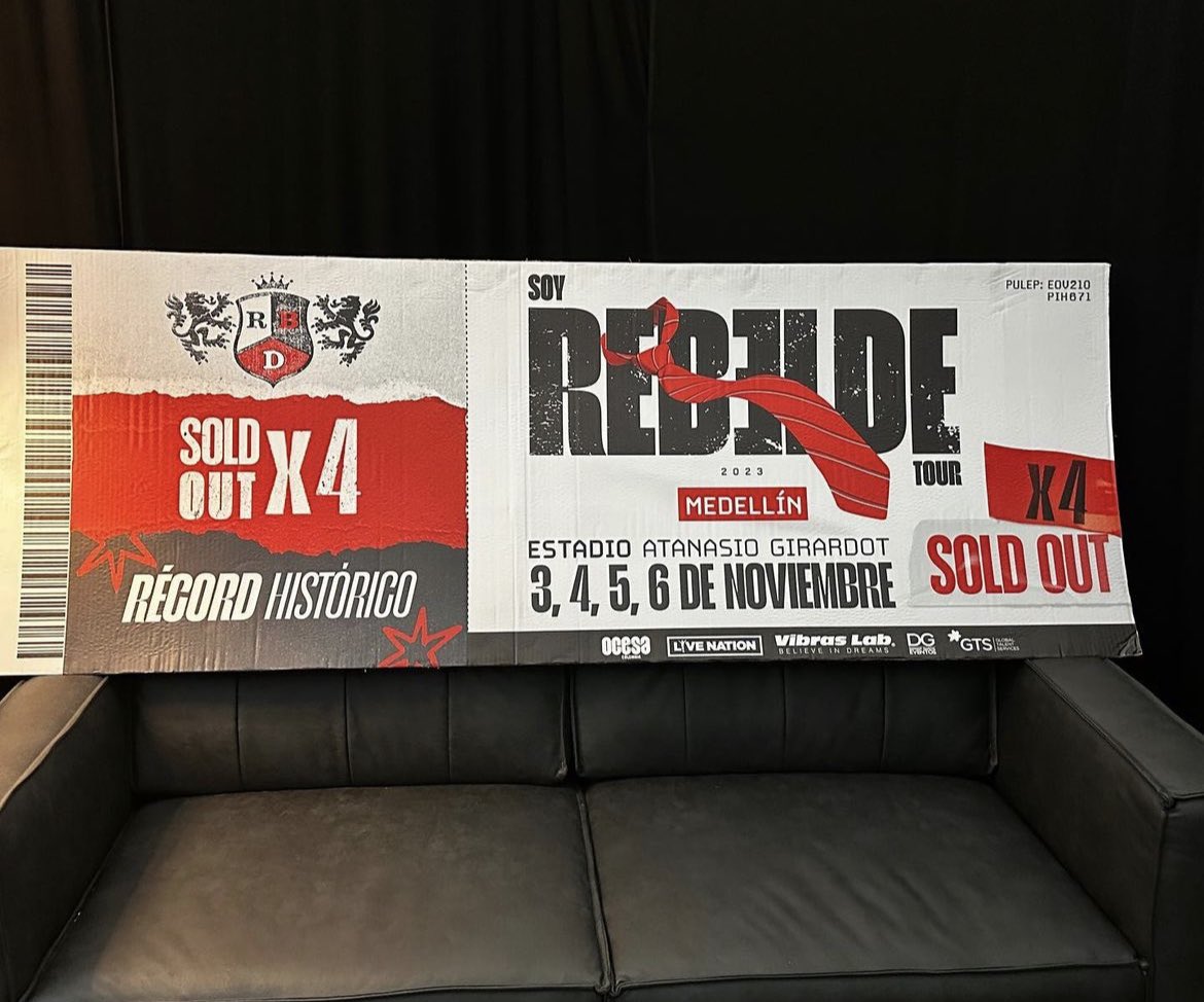 RBD; batiendo récords en Colombia Ningún artista latino en la historia de Colombia ha logrado vender 160.000 entradas para un concierto. Por ahora, esa hazaña solo la ha conseguido la banda mexicana RBD, que este fin de semana llenó cuatro veces el estadio Atanasio Girardot de…