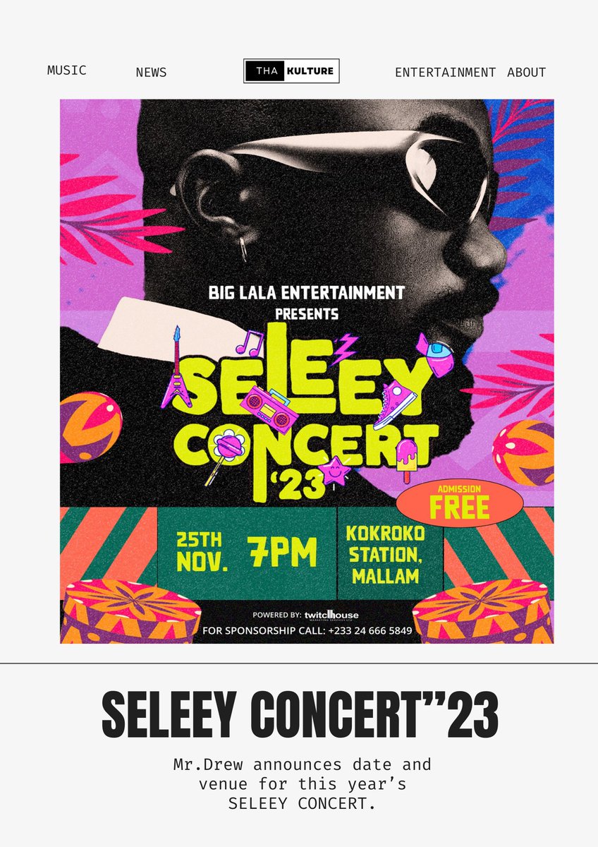 thakulture_'s tweet photo. @mrdrewofficial announces date for #SeleeyConcert23 

#music #concert #industry #thakulturefeed #blog https://t.co/FMU8CtnGd2