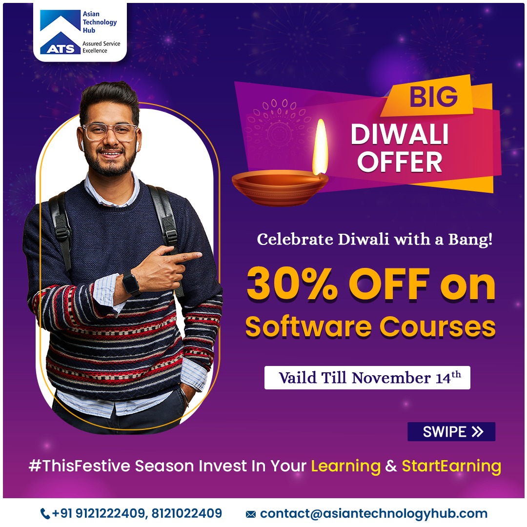 ATS_TechHub's tweet image. 📷📷 Mega Festive Offer: 30% Off on Top IT Courses!
This festive season, we're spreading the joy with discounts of 30% on our top IT courses.
#AsianTechnologyHub #MegaFestiveOffer #PythonFullstack #CloudComputing #DevOps #DataScience #ManualTesting #ITCourses #diwalioffer