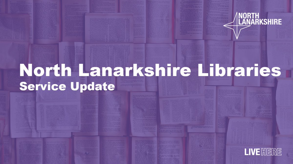 Service Update : Unfortunately Abronhill Library will remain closed for the rest of this week. Any items due for return will be automatically renewed. Viewpark Library will close between 1pm - 2pm today Apologies for any inconvenience these closures cause.