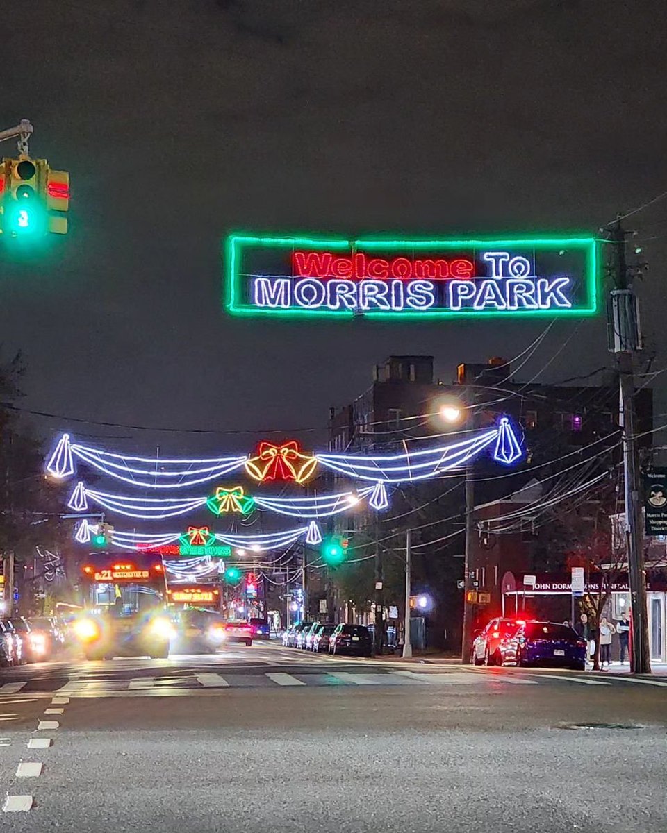 The Christmas lights are up in Morris Park. The Bronx, USA. PHOTO: @TheBronxUSA 🎄
.
.
.
#thebronx #bronx #fromthebronx #fromthebronxtotheworld #thebronxdoesitbetter #iamthebronx #wearethebronx #thebronxnyc #thebronxusa #nyctourism #whatsgoodnyc #morrispark