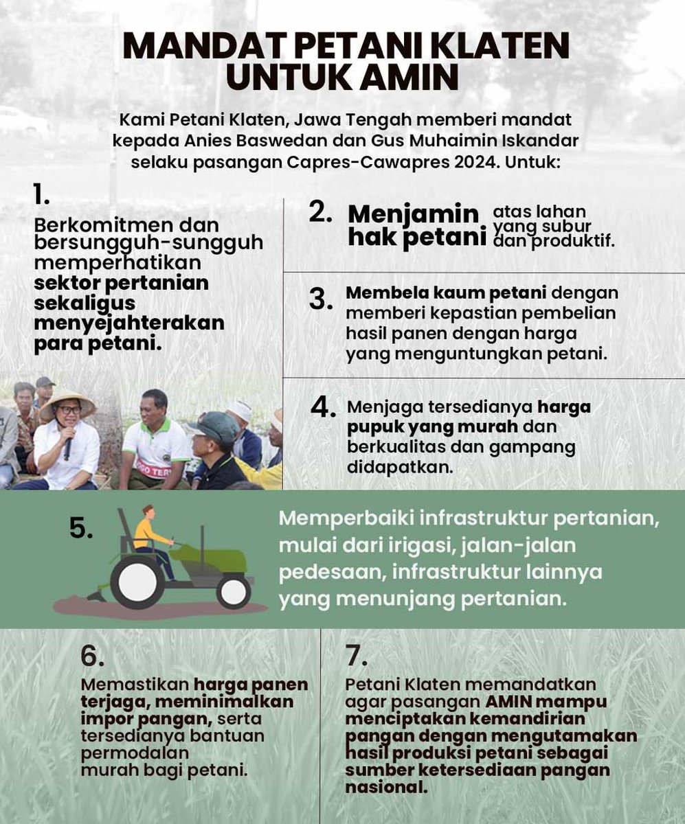 Gus Imin <a href="/cakimiNOW/">A Muhaimin Iskandar</a> tawarkan solusi terhadap permasalahan harga hasil produk petani yang cenderung rendah, antara lain dengan membeli produk hasil petani secara langsung dan membuat lumbung pangan. 

#AMINBelaPetani
#AniesMuhaimin2024