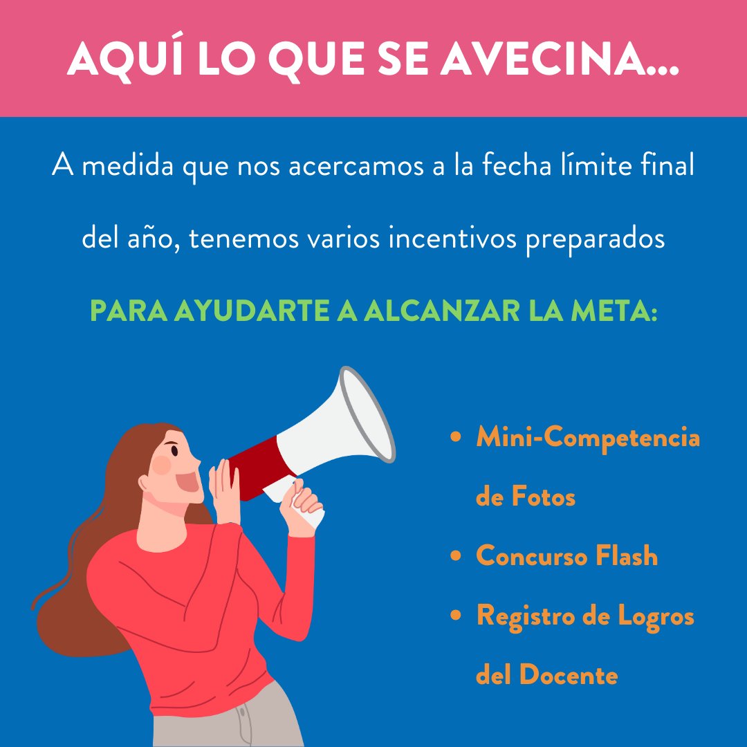 escemprendedora's tweet photo. 🚀 ¿Listo para triunfar en el #ConcursoEscuelaEmprendedora? 🏁

📷 Mini-Competencia: Captura y comparte tu viaje emprendedor

🌟 Concurso Flash: ¡Pon a prueba tus conocimientos, gana recompensas!

🏆 Registro de Logros del Docente: Muestra tu dedicación

¡Hacia el éxito! 🎯 https://t.co/EmvIsTjhpc