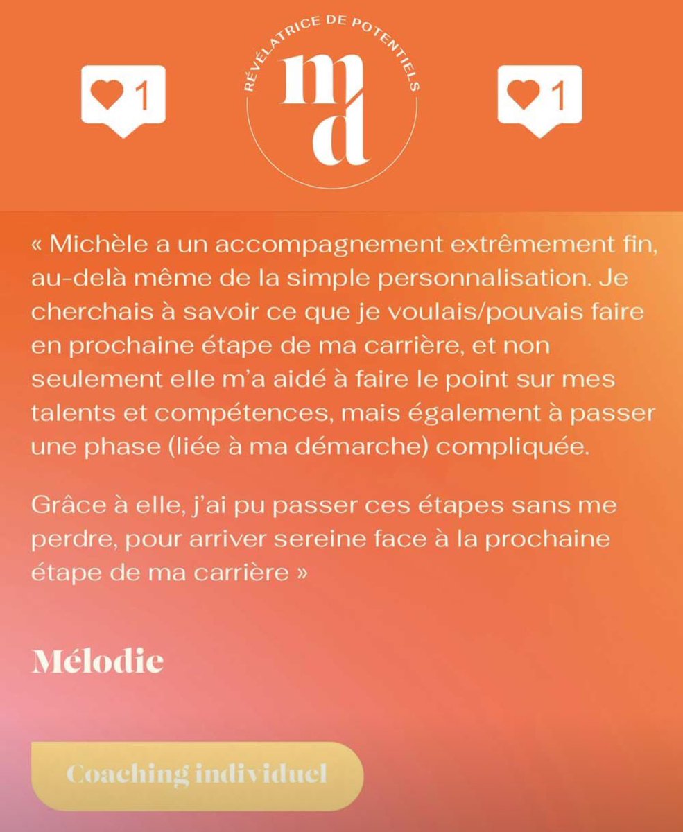 MDrayCoaching's tweet photo. Ils m’ont fait confiance 
Merci pour votre implication.
Individuel ou collectif mon accompagnement est  précis, qualifié et parfaitement adapté à vos besoins. 
Il  révèlera vos potentiels. 
Tous vos potentiels. 
#coaching #consulting #coachingcadres #dirigeants #gestiondecarrière https://t.co/rvq7l5K2ui