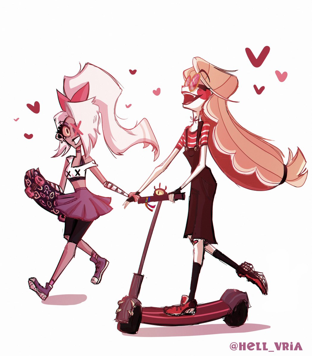 hell_vria's tweet photo. date on wheels 🛹🛴💙

#HazbinHotel #hazbinhotelfanart #hazbinhotelcharlie #hazbinhotelvaggie #chaggie https://t.co/PYonlwjqgY