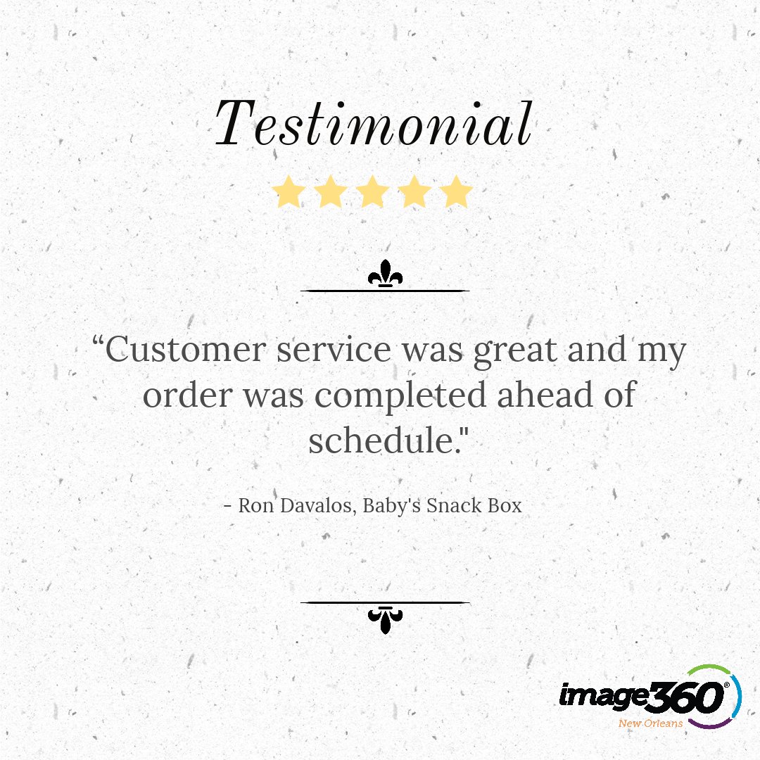 We love and appreciate all Google reviews and Testimonials ⭐⭐⭐⭐⭐
.
.
.
.
#googlereviews #testimonials #5starcompany #babyssnackbox #downtownneworleans #nola #signs #graphics #solutions #digitalprint