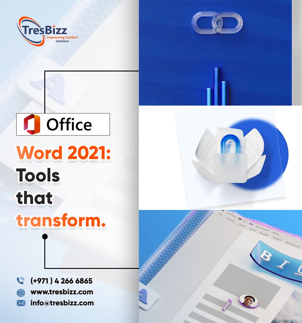 TresbizzUAE's tweet image. Unlocking productivity: Discover the top 5 tools in Microsoft Word 2021! 

#WordTools #EfficiencyElevated
#BusinessGrowth #ITReseller #itservices #EfficiencySolutions #DataSecurity #ITSoftware #BusinessProductivity #RemoteWork