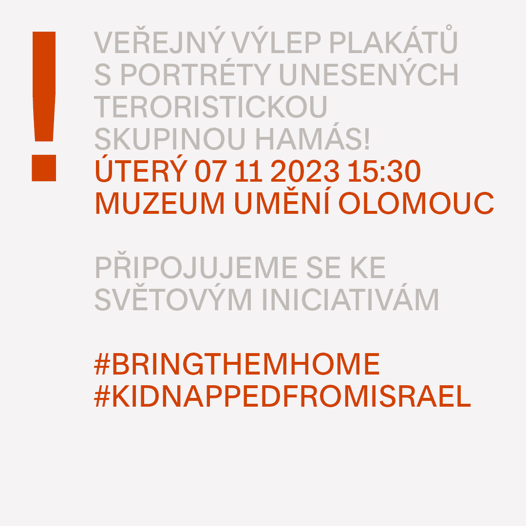 muzeumumeni's tweet photo. Přijďte dnes v 15:30 před Muzeum umění symbolicky podpořit lidi unesené teroristickou skupinou Hamás a vymezit se proti násilí, které teroristé v Izraeli rozpoutali! #bringthenhome #kidnappedfromisrael https://t.co/7cXx2QO0pb