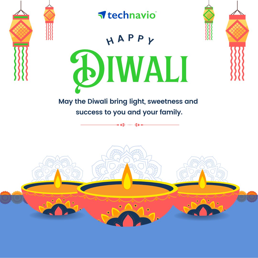 Technavio's tweet image. May the light of Diwali shine upon you and your loved ones, bringing you joy, peace, and prosperity.
Happy Diwali!

#Technavio #Diwali #HappyDiwali #FestivalOfLights