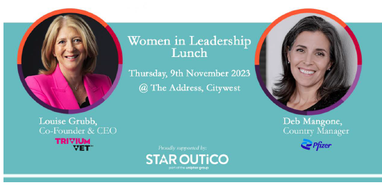 LAST CHANCE to nap a ticket to this fantastic event by The Pharmaceutical Managers Institute this Thursday 09 November. <a href="/triviumvet/">TriviumVet</a> founder Louise Grubb will be sharing key insights from her career with Deb Mangone <a href="/pfizer/">Pfizer Inc.</a> country manager BOOK HERE hubs.li/Q026Y9KY0