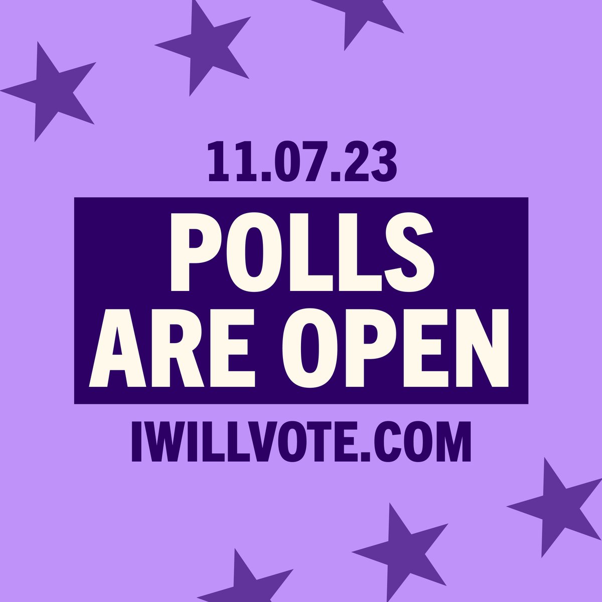 Today is Election Day, and your voice matters.

Head to IWillVote.com to confirm your polling place 🗳️