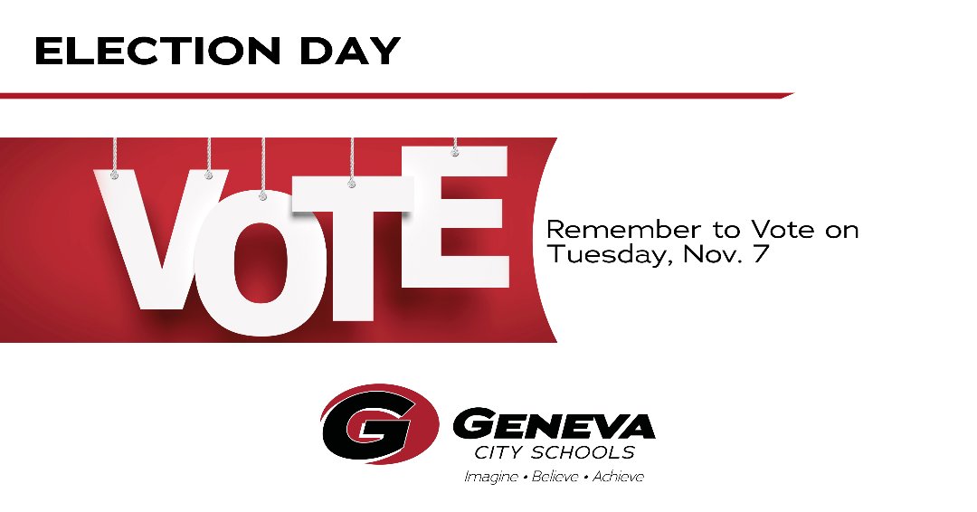 GenevaCSD's tweet photo. Remember to vote today, and consider taking the kids with you — it sets a great example! https://t.co/S2BhVctgzI