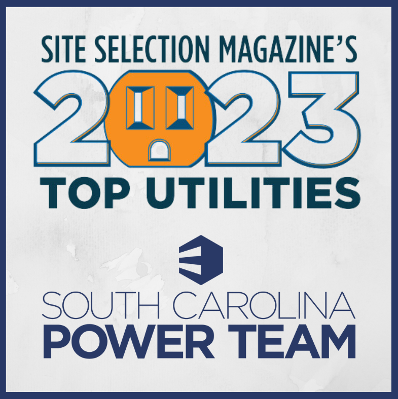For the 7th year in a row, the South Carolina Power Team has been recognized as one of the Top Utilities in Economic Development by <a href="/SiteSelection/">Site Selection</a> Magazine. We're honored to be at the forefront of powering growth in the communities served by South Carolina's 20 electric co-ops!