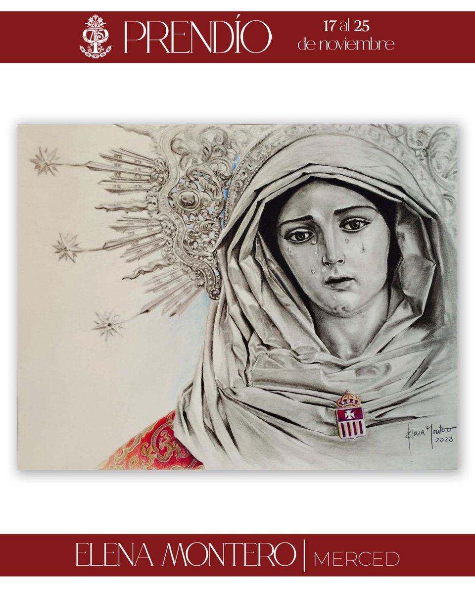 4. 𝑬𝙡𝒆𝙣𝒂 𝑴𝙤𝒏𝙩𝒆𝙧𝒐 (<a href="/elenamonteroart/">Elena Montero</a>) 
"Merced"
Carbón y pastel sobre cartón 
32x42 cm 

#elPrendimiento75 
#ArtePrendío