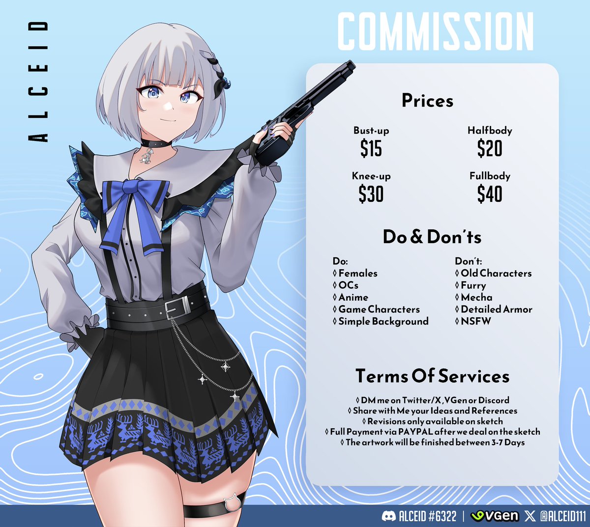 alceid | Comms open (1 left) tweet media