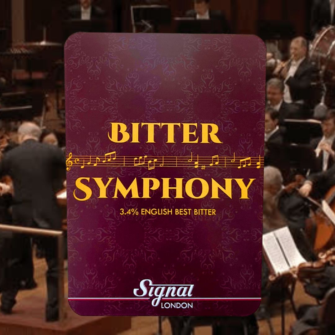 Looking for winter warmers? Well look no further. Bitter Symphony the new 3.4% best bitter from Signal Brewery is exactly what you need. Beautifully malty and sweet with a spicy hop profile its the perfect thing for a cold winters evening.

#signal #London #brewery #cask #ale