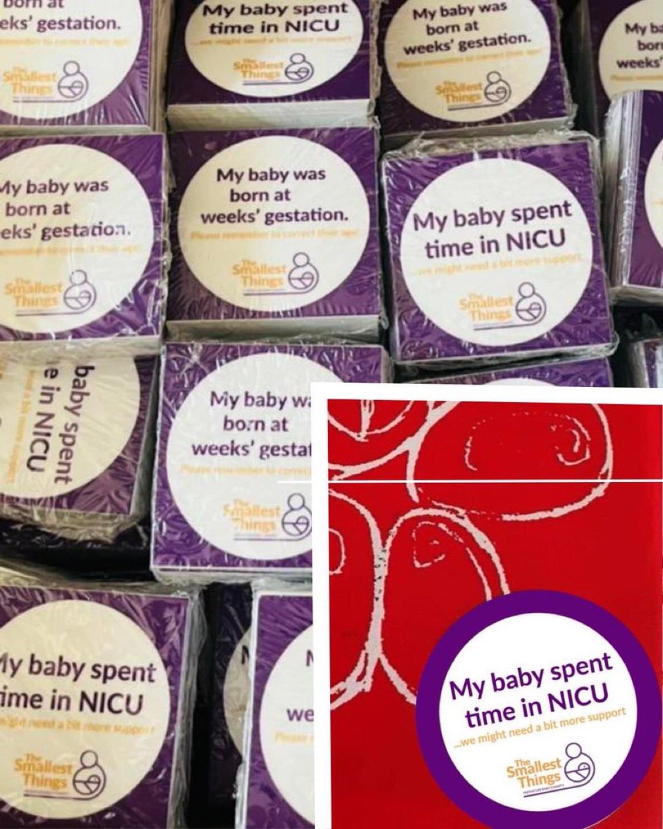 The Smallest Things (@_smallestthings) on Twitter photo Nearly 3/4’s of all UK neonatal units now have our Red Book stickers!
These stickers act as a gentle reminder for health professionals of a family's NICU journey and their baby's premature birth.
Contact hello@thesmallestthings.org to request your pack 💜 Nearly 3/4’s of all UK neonatal units now have our Red Book stickers!
These stickers act as a gentle reminder for health professionals of a family's NICU journey and their baby's premature birth.
Contact hello@thesmallestthings.org to request your pack 💜