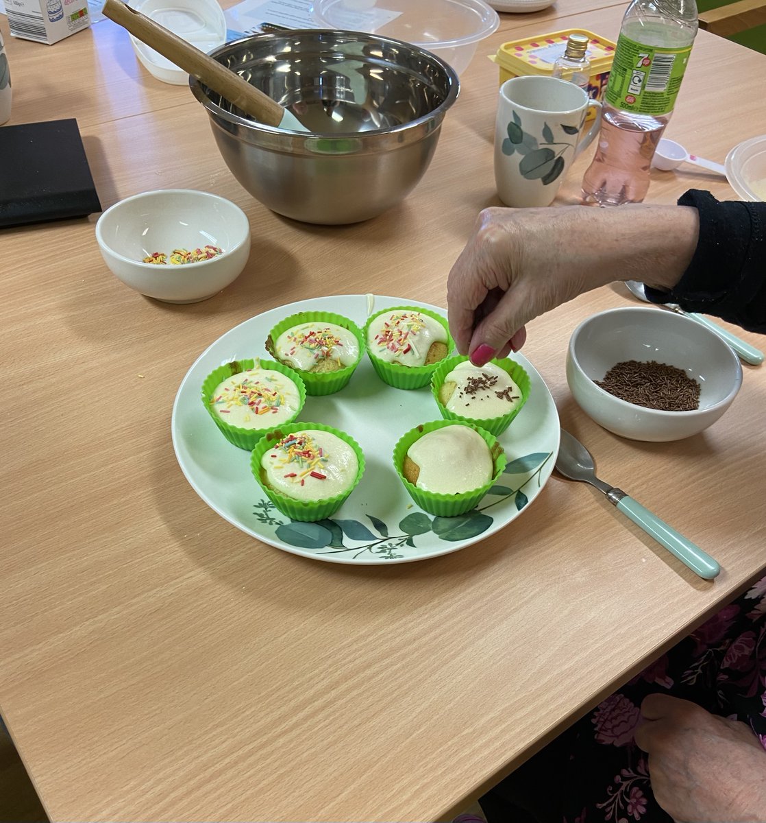 Our team at Fountains Court spent time yesterday promoting engagement in meaningful occupations during a baking group😊🧁#OTWeek23