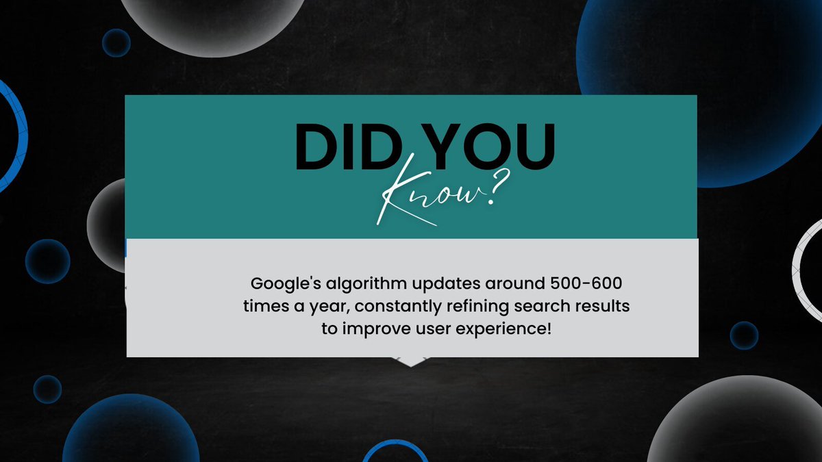Solvoguru's tweet image. 🚀🔍 Stay Ahead with Our Expert SEO Services! 📈💼 Leverage Google's Ever-Evolving Algorithm to Boost Your Website's Ranking and User Experience! @Solvoguru
.
.
#SEOSuccess #GoogleAlgorithmUpdates #DigitalMarketingAgency #ExpertSEO #StayAhead #DigitalSuccess #Solvoguru