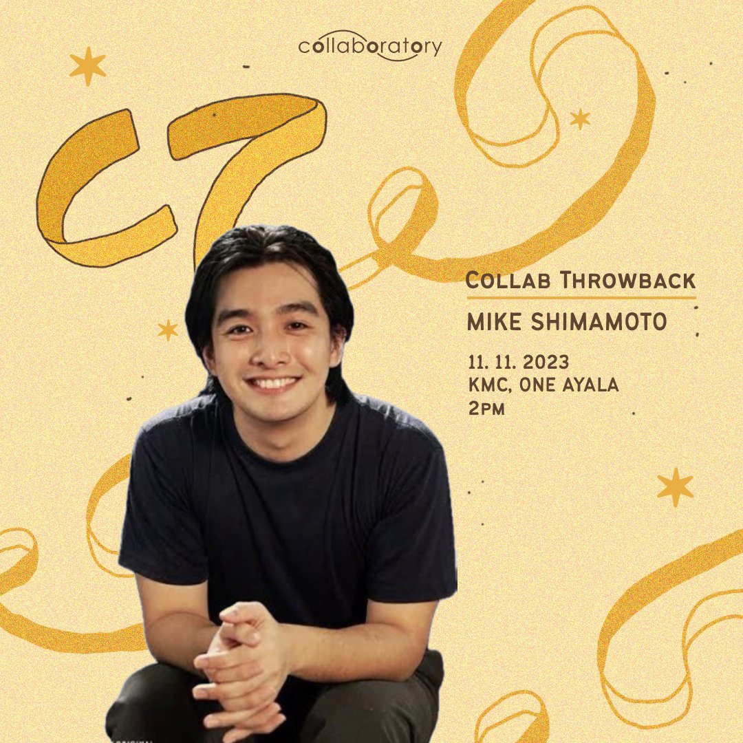 CollaboratoryPH's tweet photo. Collab 7throwback
The 7th Anniv Show of CollaboratoryPH

With special guests @not_alfonso
@JonelRevistual @mikeshim_
🗓️ Date: November 11
🕒 Time: 2PM - 6PM
🏢 Venue: KMC Solutions - One Ayala

🔗 Details https://t.co/aRVbJB2I3l 🥳📚

🎟 Reserve tickets https://t.co/UOUFPm3MFg https://t.co/kICcfatlH4