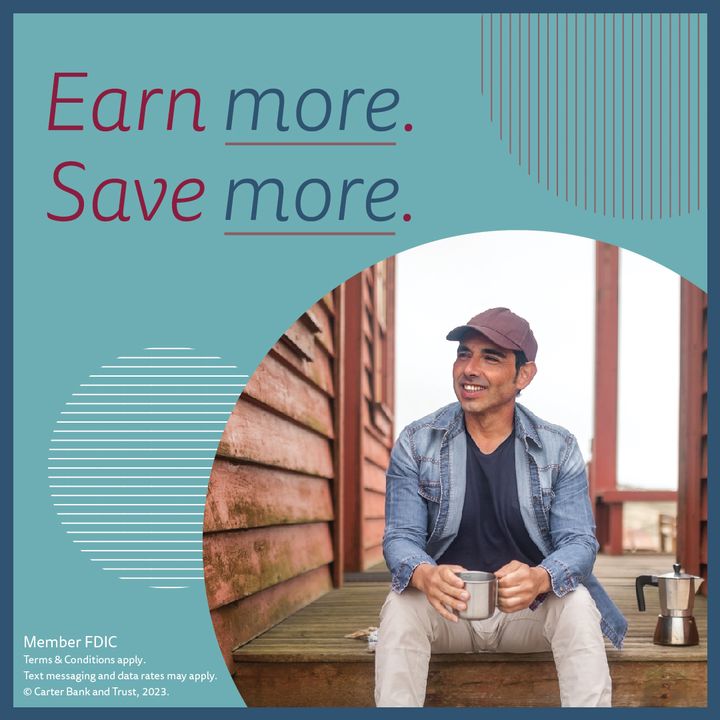 Our checking and savings accounts make it easy for you to earn high interest on your balance, so your money grows faster — all backed with the digital banking tools you need.

Get the full details here: crtrbnk.com/3pVZJEo

Member FDIC.