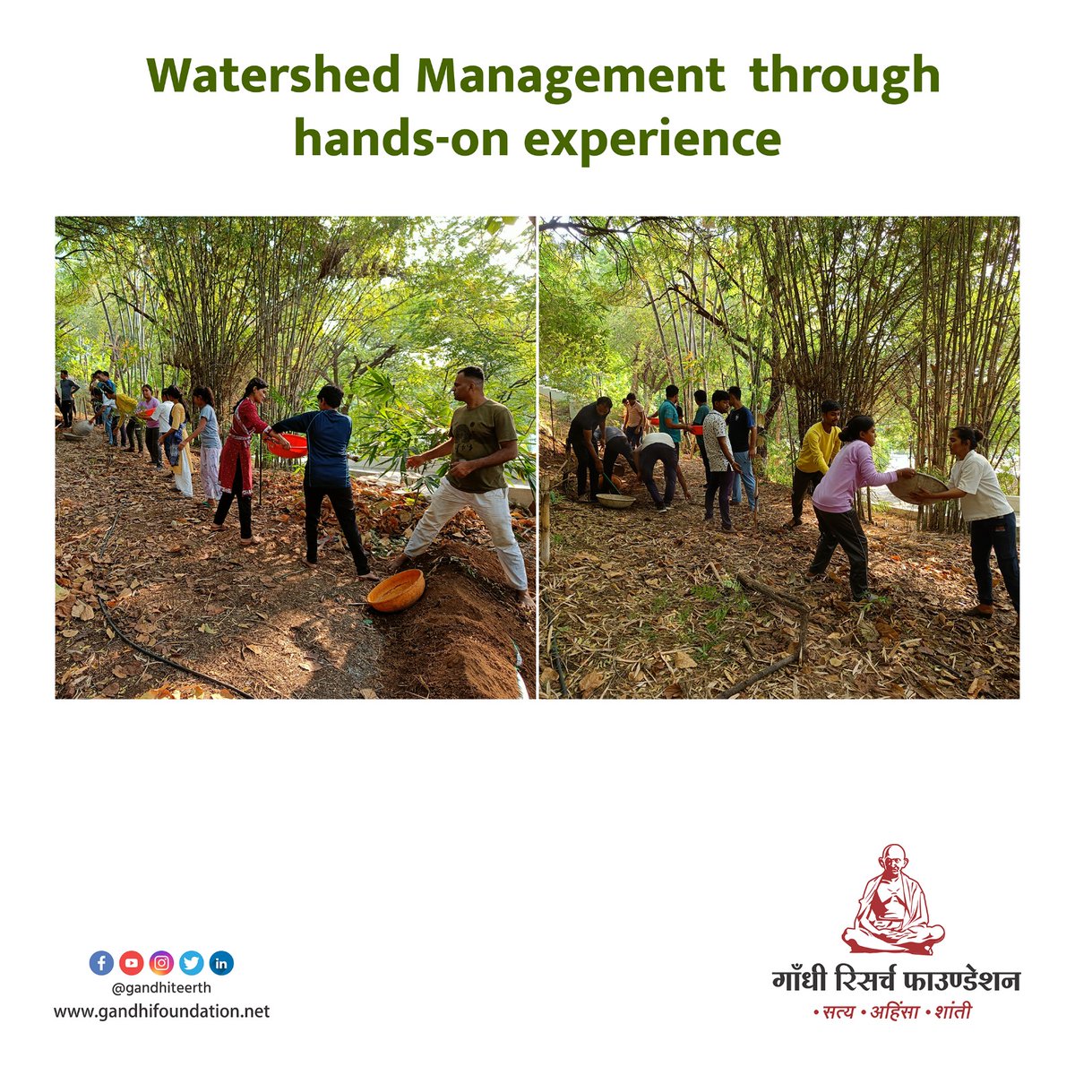 #water #watershed #gandhi #gandhiresearchfoundation #gandhiji #mkg #mkgandhi #mahatma #jainhillsjalgaon #watermanagement