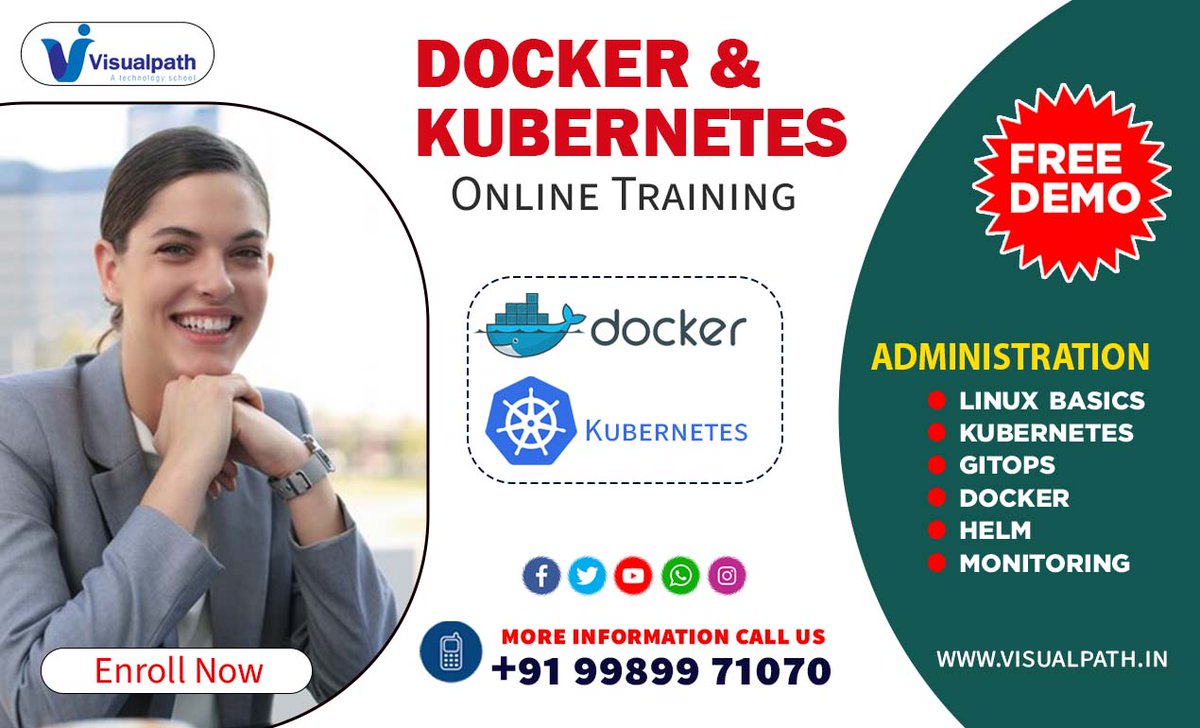 NavyatejaV's tweet image. Visualpath is the best online training institute in Hyderabad that offers Docker and Kubernetes training. Call us on +91-9989971070.
WhatsApp : whatsapp.com/catalog/919989…
Visit: visualpath.in/DevOps-docker-…
#dockerandkubernetes #kubernetesonline #Visualpath #FreeDemo #online