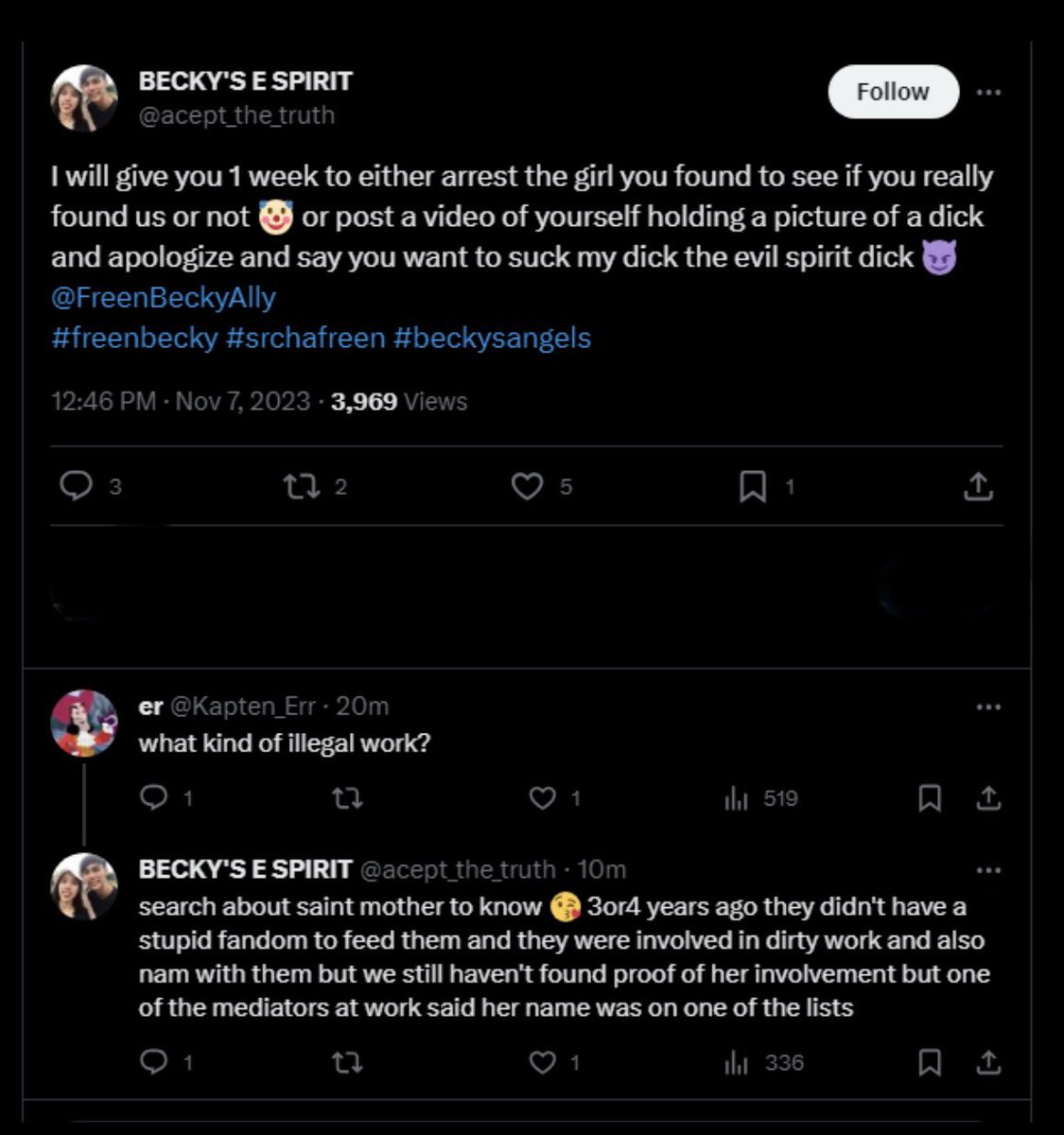 🚨PLEASE mass report!🚨
Do NOT engage!

x.com/acept_the_trut…

Mass report this account repeatedly for making threats, &amp; spreading misinformation in an attempt to defame Saint’s &amp; his mom’s reputation. Send screenshots to
▶️ssaintofficial2@gmail.com
▶️report@idolfactory.studio