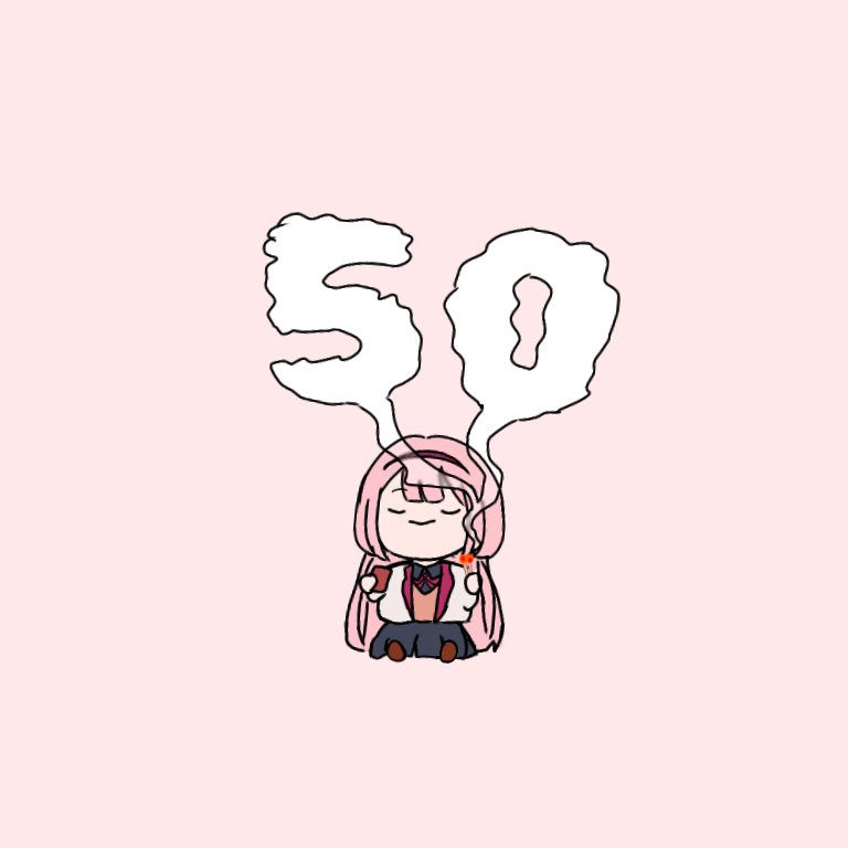 「ンゴちゃん50万人おめでとうの絵」|はろ🍠のイラスト