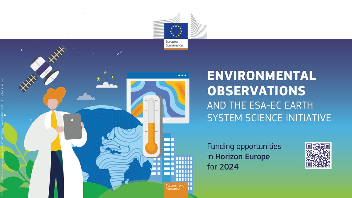 Are you working on environmental observations? 🛰️

Check the 🆕brochure with info on funding opportunities in #HorizonEU for 2024. 

Prepare for your application!🎯   
Download it here 👉 op.europa.eu/en/publication…

#HorizonEU #GEOWeek2023