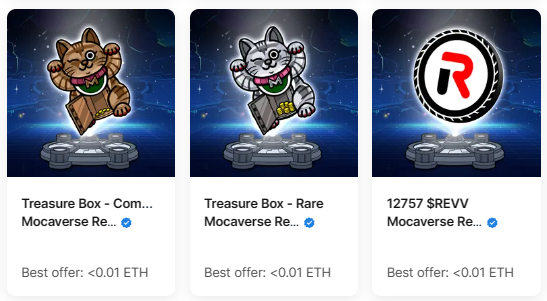 thessaenman's tweet photo. got my @MocaverseNFT relic airdrop! from #CosmicHunt I'm just wondering what's inside Treassure box! Maybe Mocacoin?🫣 https://t.co/IcP9cdt5RF