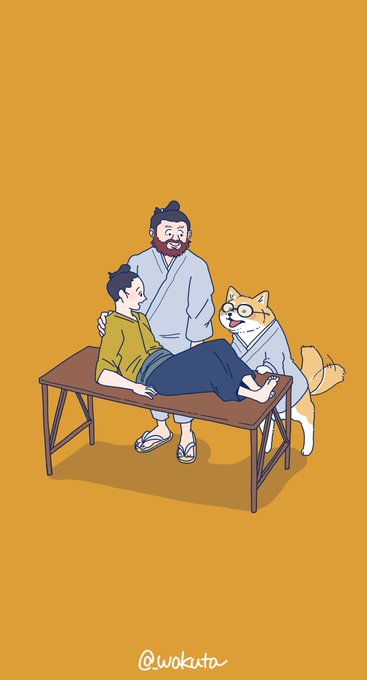 黒メガネが柴犬だった場合。  #柴犬の場合 #赤ひげ