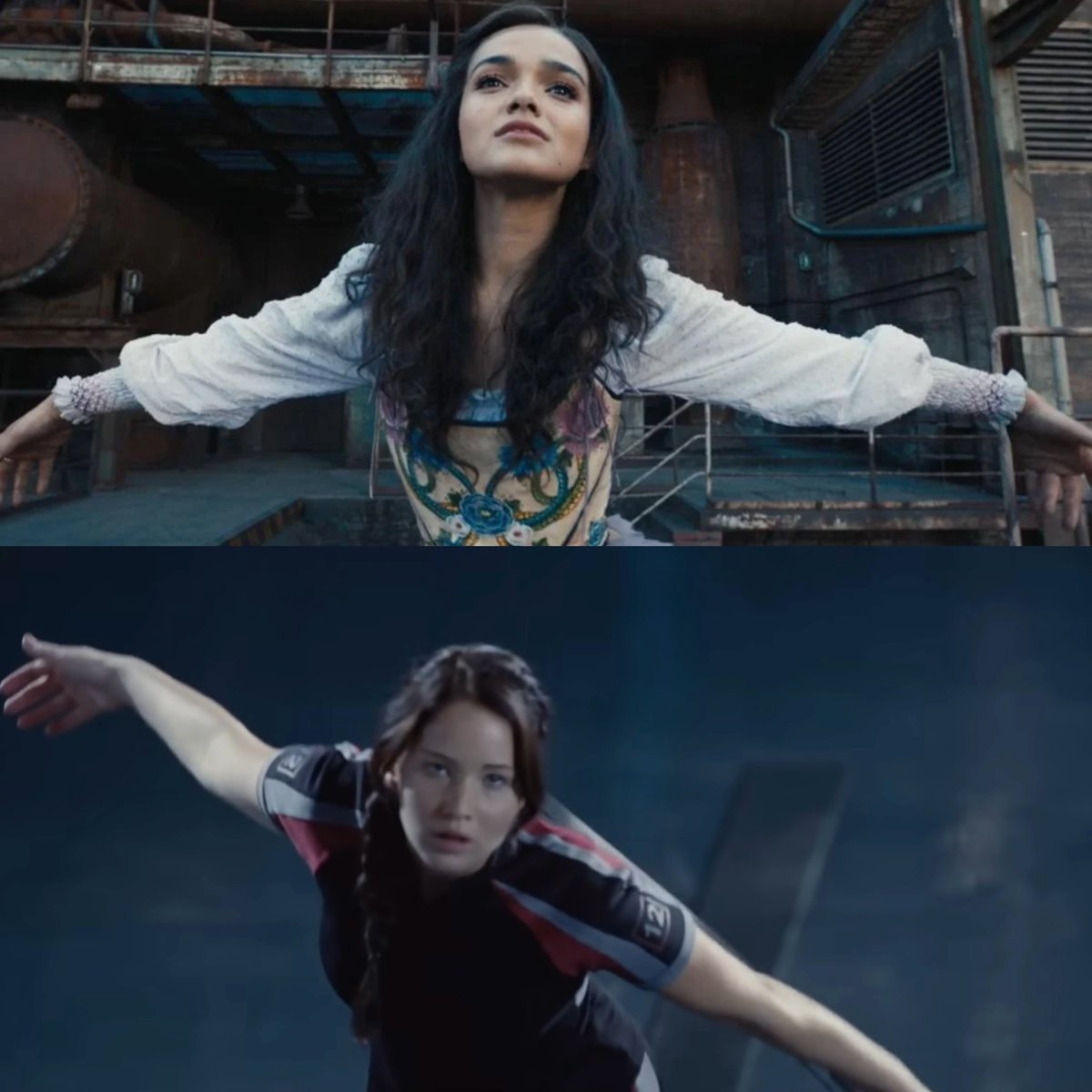 FilmUpdates's tweet image. Rachel Zegler on the difference between Lucy Gray Baird and Katniss Everdeen: “Lucy Gray is a performer forced to fight and Katniss is a fighter forced to perform.”