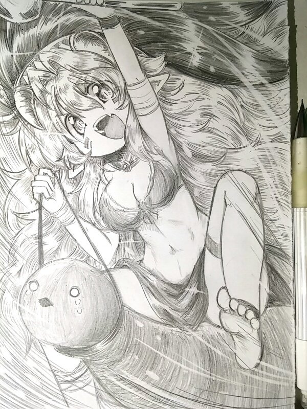 #いいおなかの日
まって!タグ用の過去絵探してて気づいたけど
この子が乗ってるのちんぽ鳥やん! 