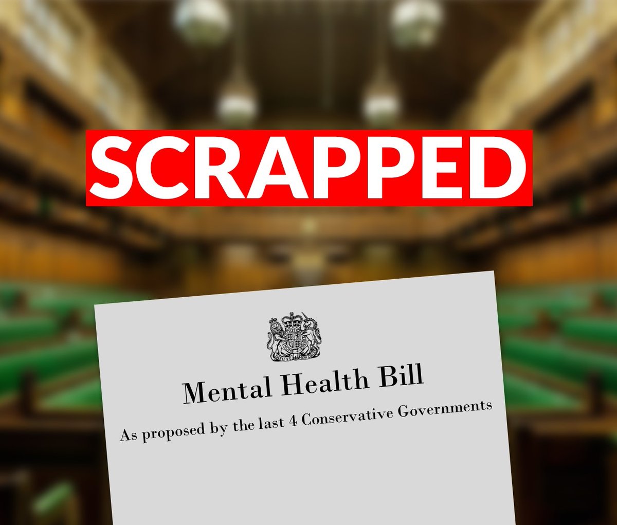 Yet another broken promise as the Tories scrap reforming the Mental Health Act. Patients and their families are being failed. They deserve so much more.