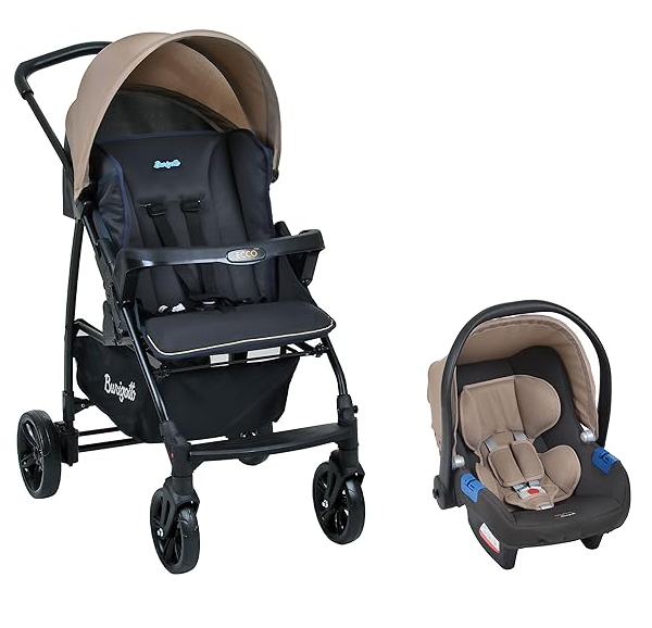 Burigotto Ecco Systema de Viagem, Bege, Até 15 kg