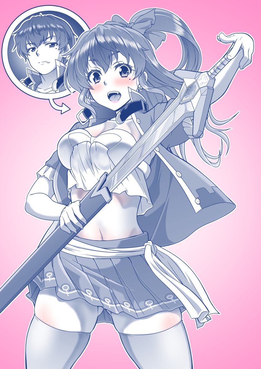 #いいお腹の日  いつも太ももに意識が行ってるから明確にお腹出てる絵が少ない