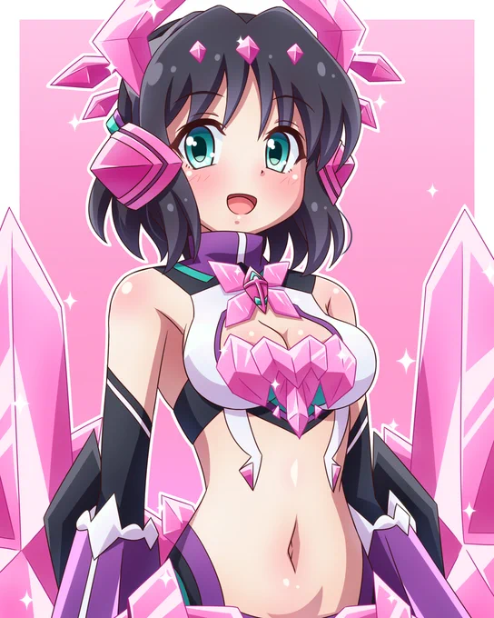 今回はカーバンクルのジュエル型ギアで!未来さん誕生日おめでとー#シンフォギア #小日向未来生誕祭2023 