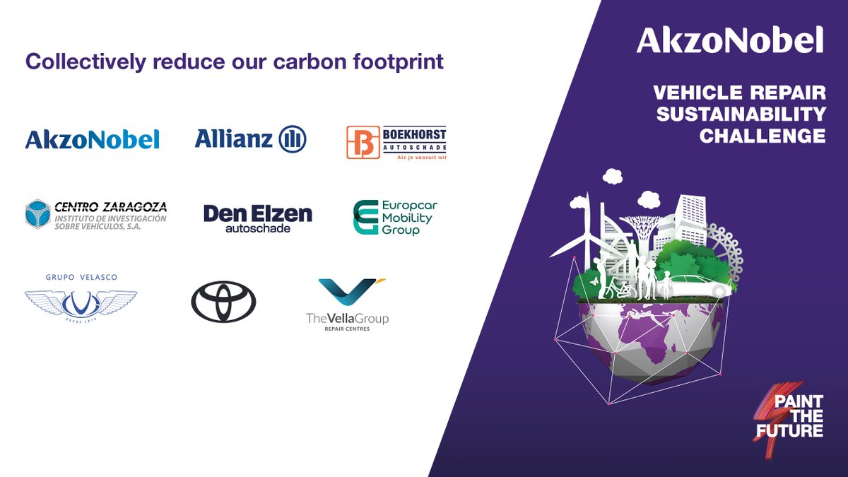 .@thevellagroupUK, @allianzuknews, @ToyotaUK and @EuropcarUK join @AkzoNobelUK's 24-hour #bodyshop carbon reduction challenge: 21-22 November in Amsterdam... abpclub.co.uk/bodyshop-news.…